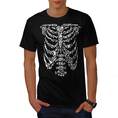 black skeleton t shirt